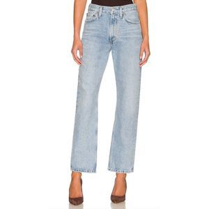 Agolde Mia Mid Rise Straight Jeans in Dimension Light Wash, NWT Size 29